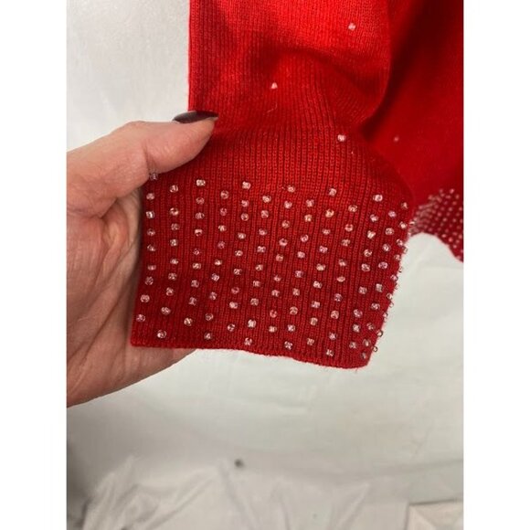 Richard And Company 80's/90's Wool Blend Beaded Sweater Women's Large. - Picture 7 of 13